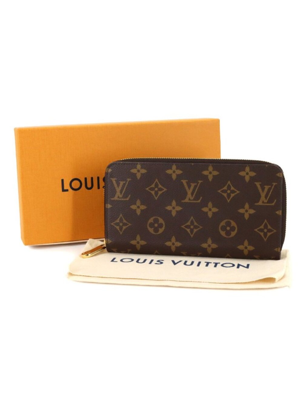 Louis Vuitton Monogram Zippy Wallet Zip Around Brown - Picture 2 of 8